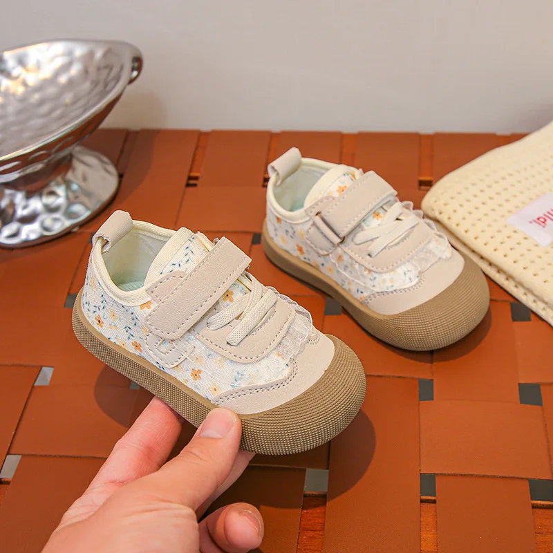 Zapatillas deportivas casuales antideslizantes de lona para niños - imagen 3