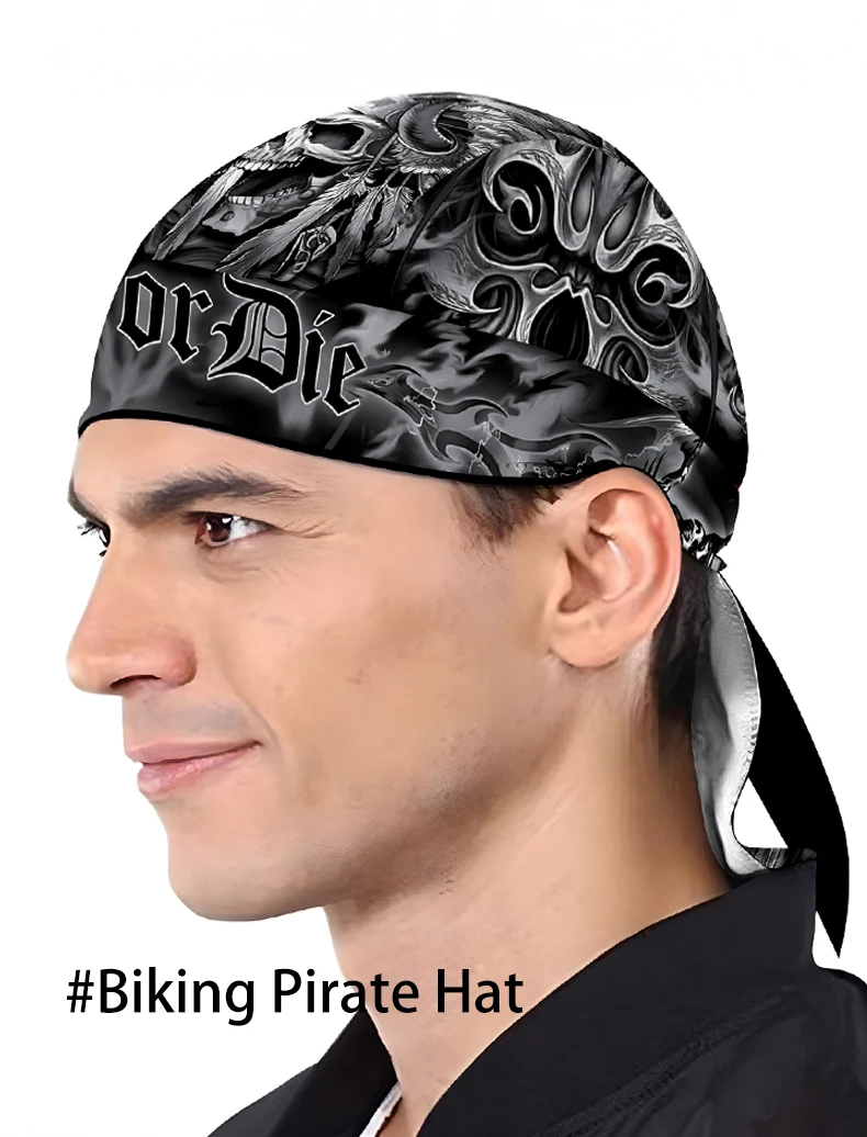 Gorra pirata de ciclismo retro