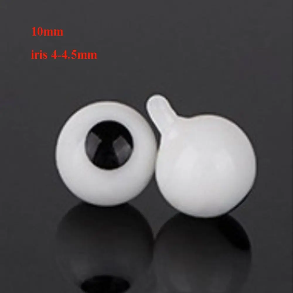 BJD-OB11: ojos de cristal negros para muñecas y manualidades - imagen 3