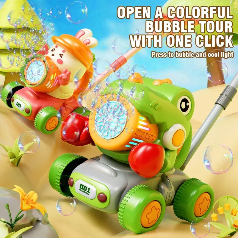 Máquina eléctrica de burbujas con luces y pistola temática para niños - imagen 2