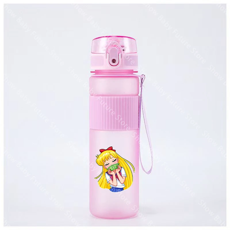 Botella de agua deportiva Sailor Moon sin fugas para gimnasio