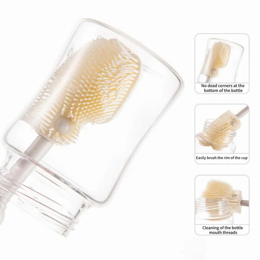 Limpiador de biberones portátil con cepillo silicona - imagen 3