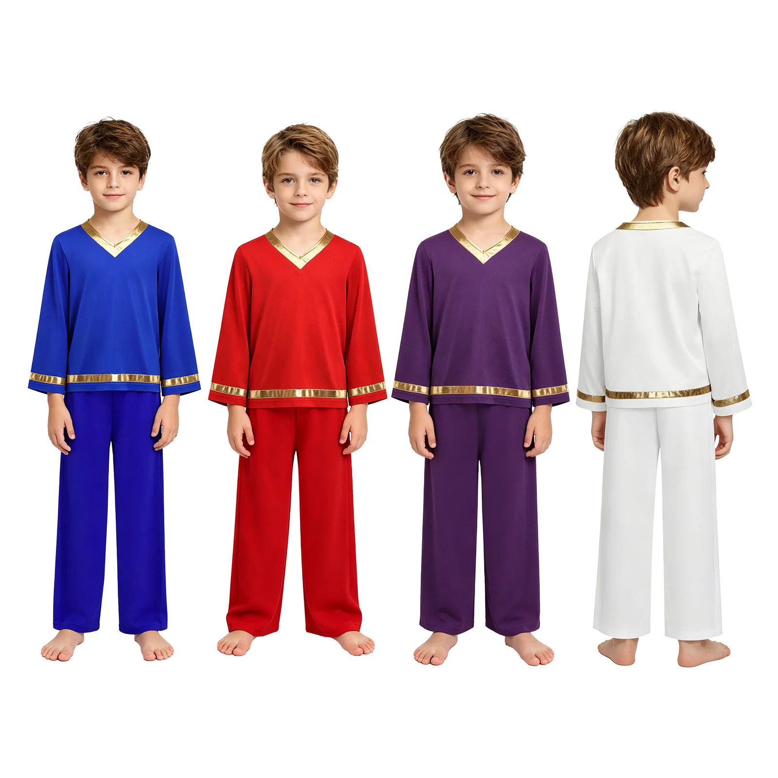Traje para coro litúrgico infantil – Conjunto de danza iglesia