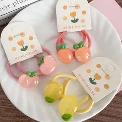 Coletero y pinza para niños melocotón con motivo de fresa