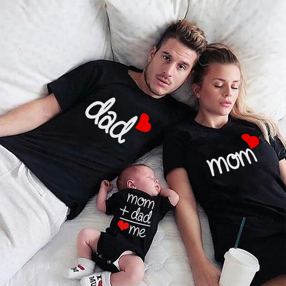 Camisetas a juego familiar para padre e hijo – estilo casual