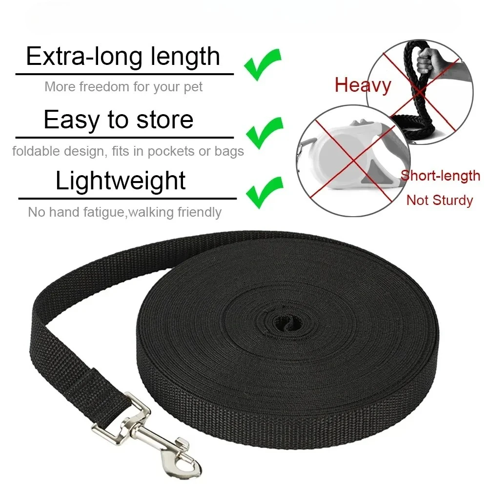 Correa larga de nailon resistente para perros, ideal adiestramiento - imagen 2