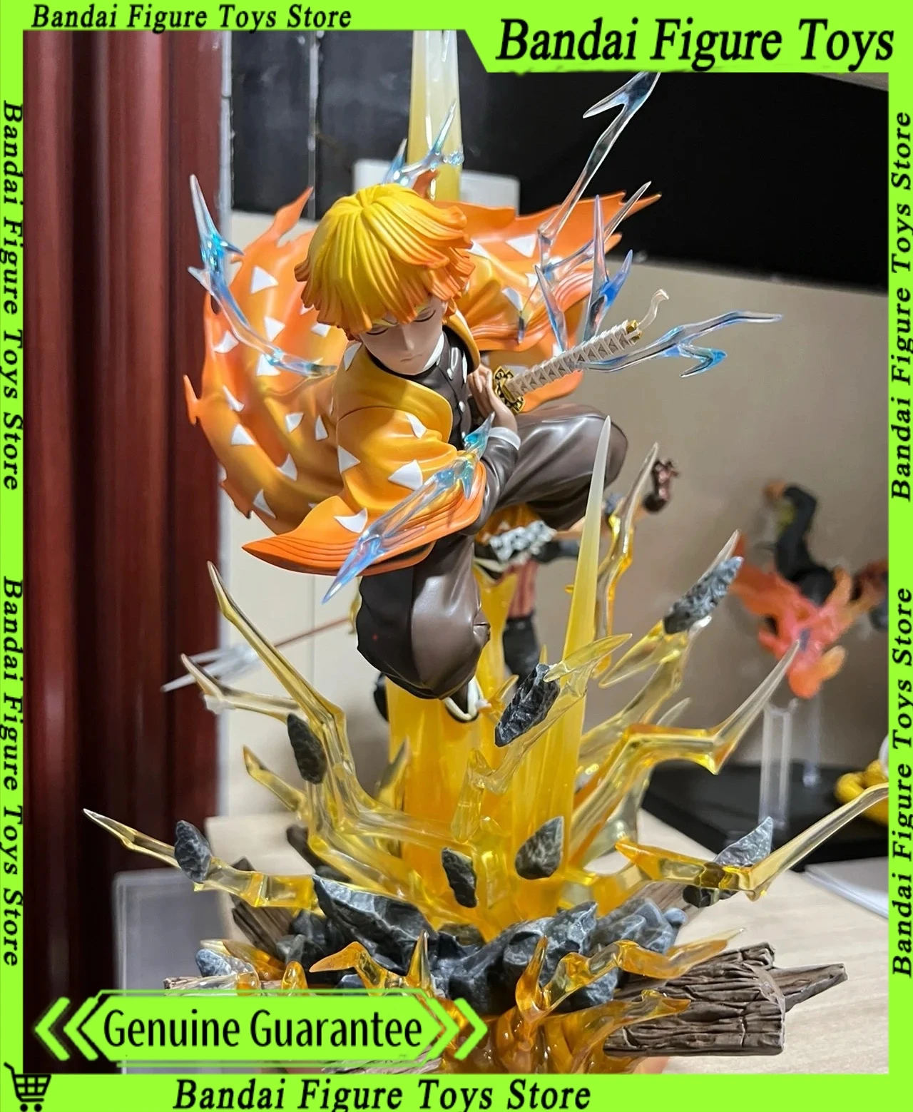Figura de acción Zenitsu Demon Slayer con luz LED para regalo - imagen 2