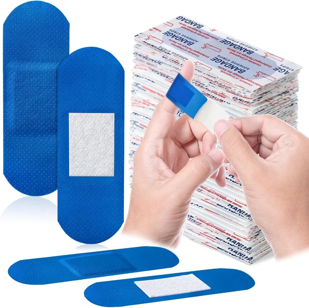 Tiritas detectables por metal azules para primeros auxilios - imagen 4