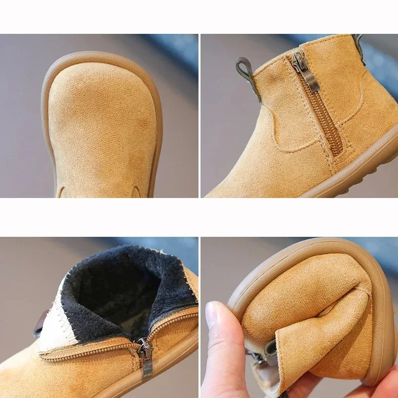 Botines antideslizantes de gamuza tipo Oxford para bebés y niños - imagen 5