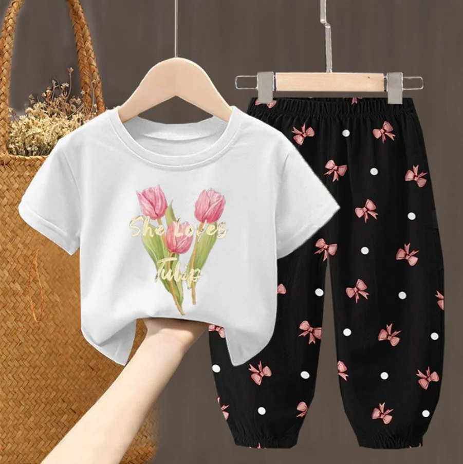 Conjunto de verano con camiseta y pantalón para niño