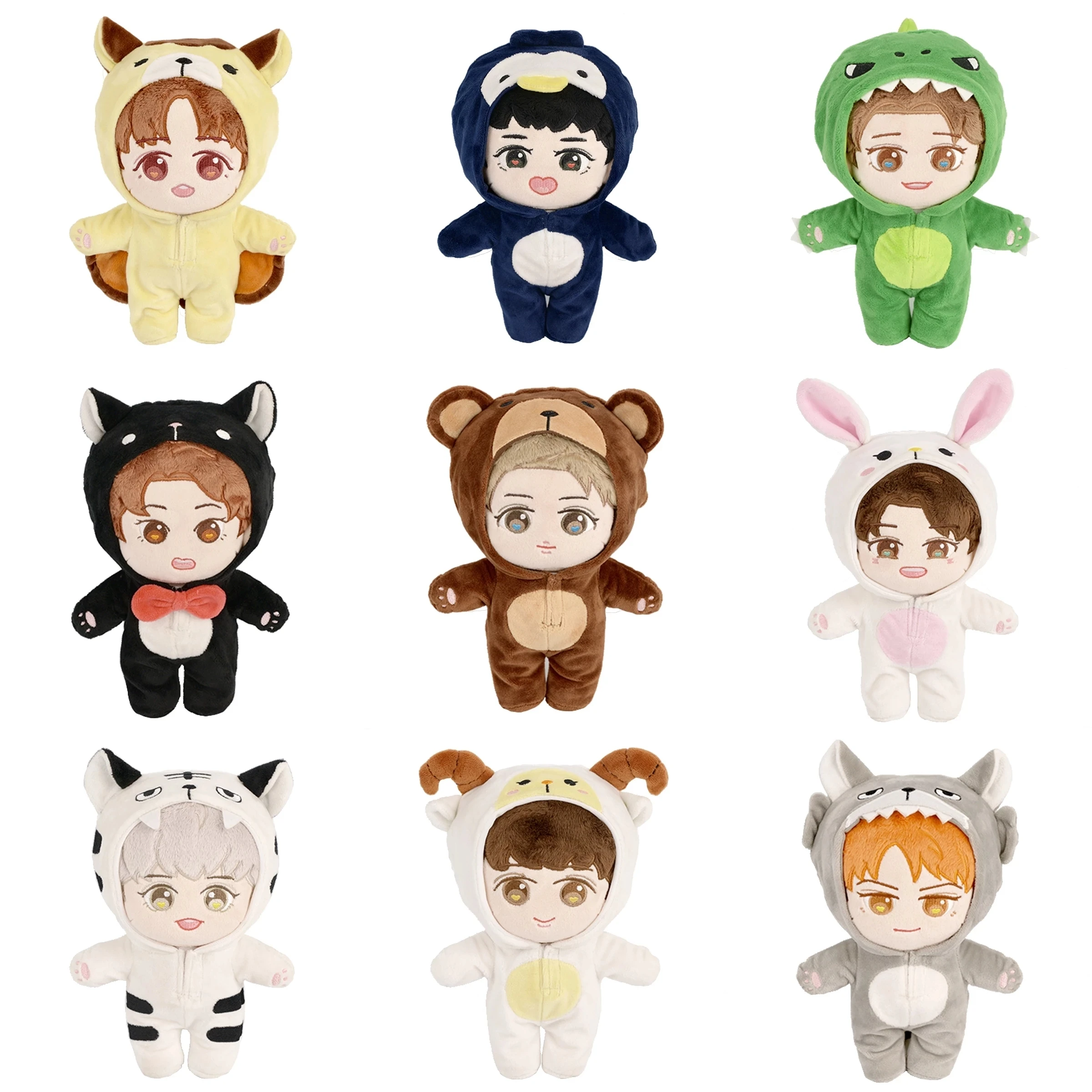 Peluche EXO de Baekhyun Chanyeol Xiumin Suho Sehun Kai D.O. Chen 20 cm - imagen 4