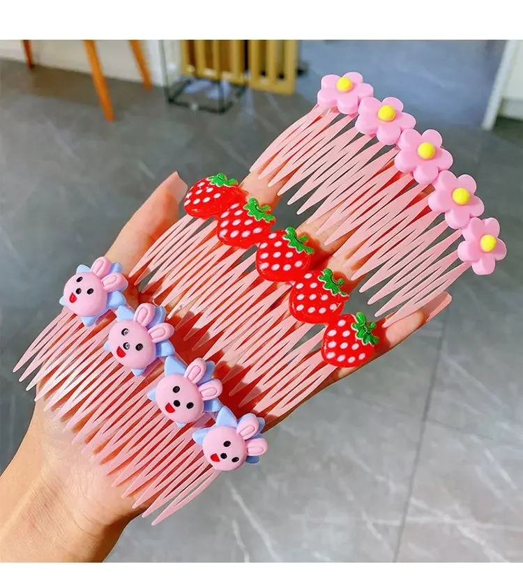 Set de pinzas y peine para niña con adornos divertidos - imagen 4