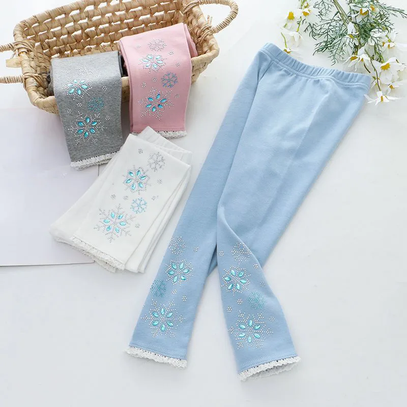 Pantalones elásticos con encaje para niños – Primavera Otoño - imagen 5