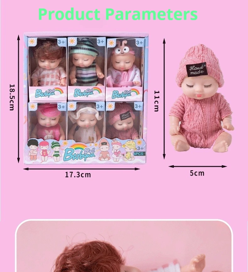 Diferentes posturas de las muñecas del set