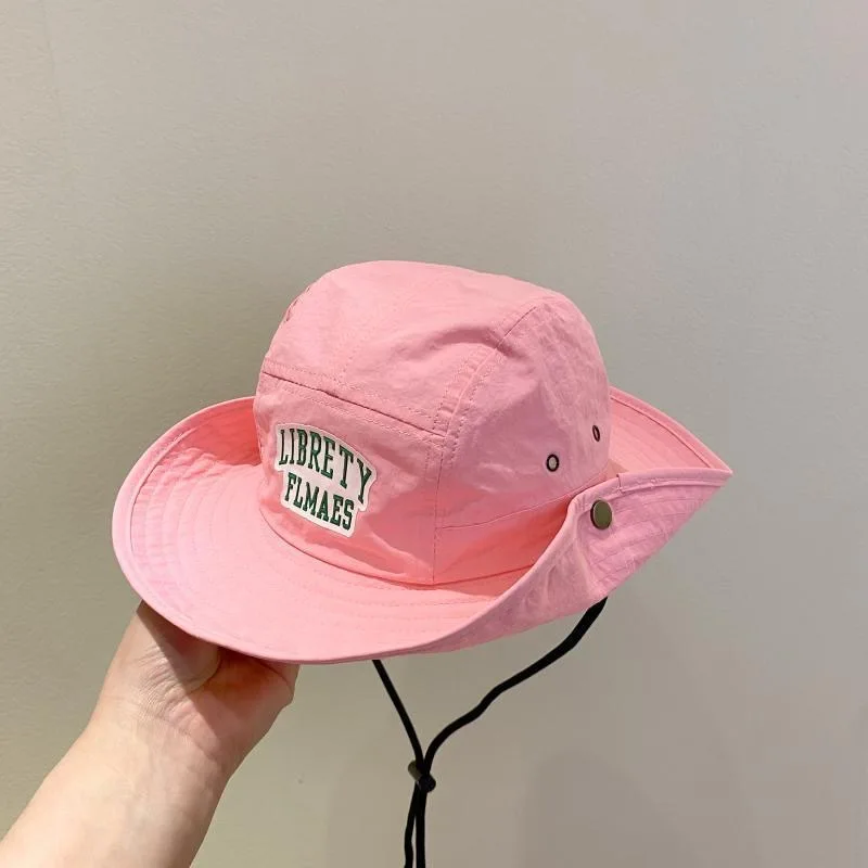 Sombrero de pescador para bebé verano bordado letras secado rápido - imagen 4