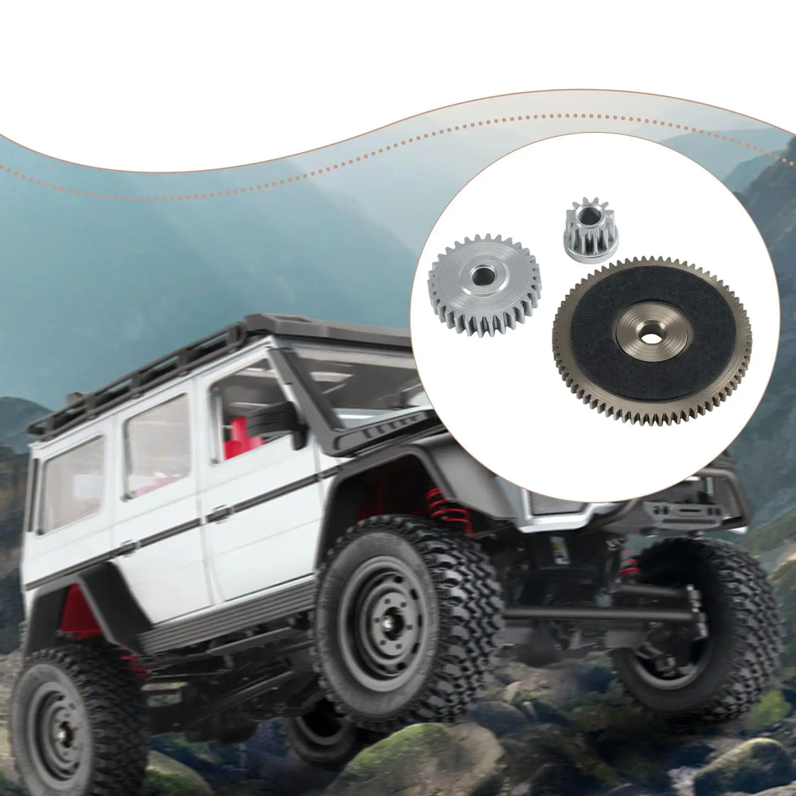 Juego de engranajes para coche RC: kit de repuesto metálico - imagen 5