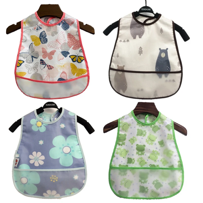 Babero impermeable EVA para bebé con diseño divertido