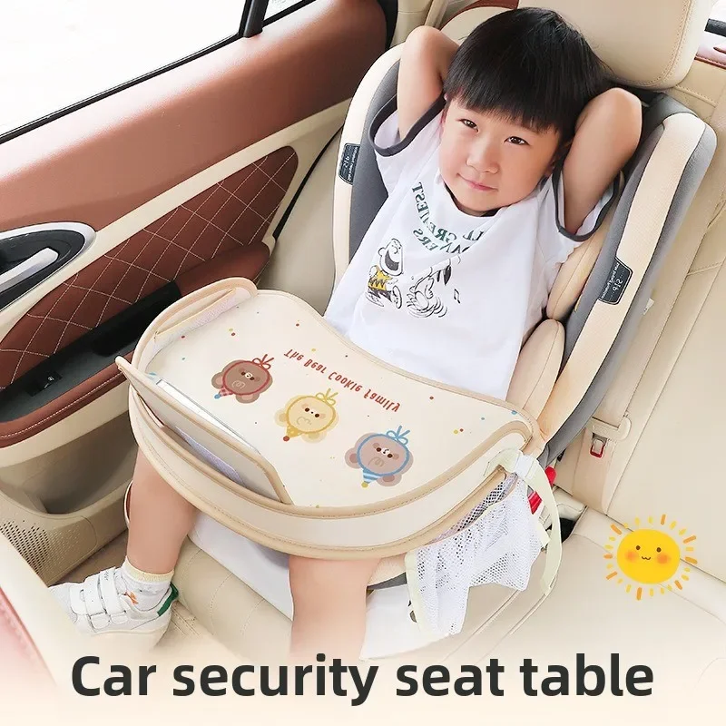 Bandeja organizadora impermeable para asiento de coche infantil
