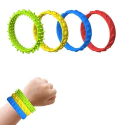 Juguete sensorial de anillo TPR suave para mano, flexible giratorio