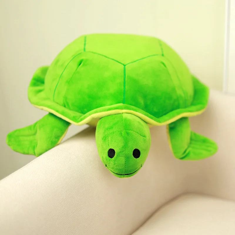 Peluche tortuga marina verde suave de dibujos animados - imagen 3