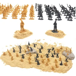ZYF Soldados en miniatura 2,7 cm – posturas variadas, multicolor