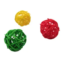 Juguete interactivo para loros con mini cesta y pelota