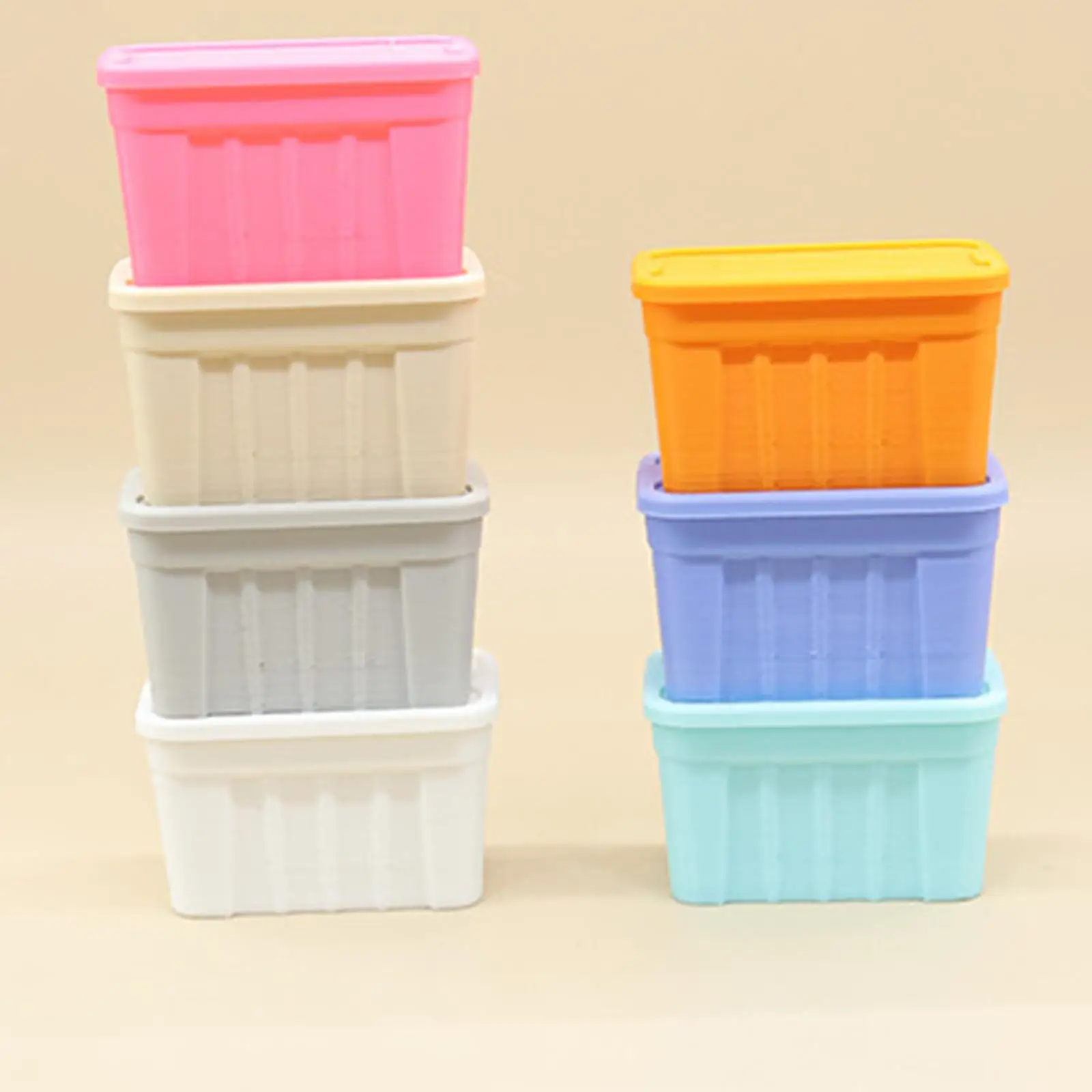 Mini organizador con tapa para maquetas de tren y accesorios