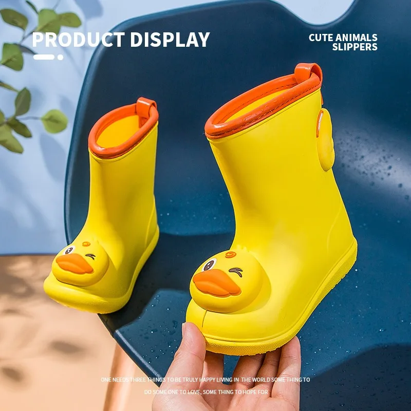 Botas de lluvia impermeables para niños – Antideslizantes con diseño animal - imagen 3