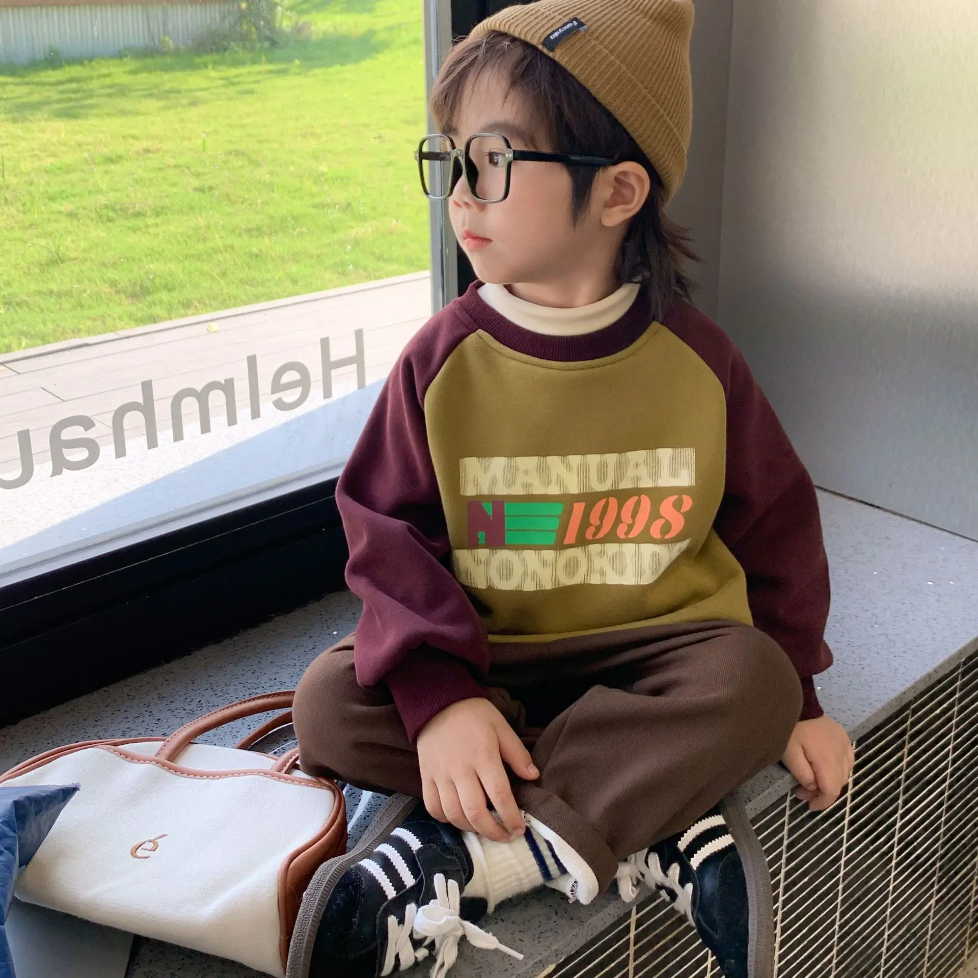 Sudadera acolchada infantil de invierno, jersey cálido de manga larga - imagen 3