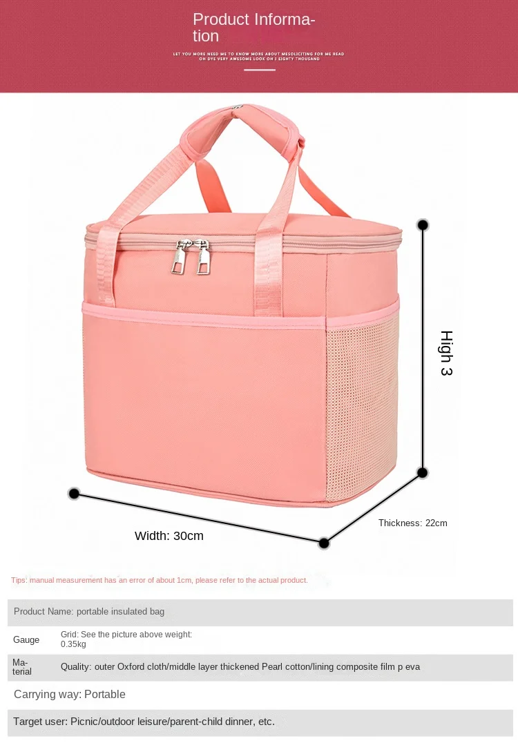Bolsa colgante para cochecito con cierre impermeable