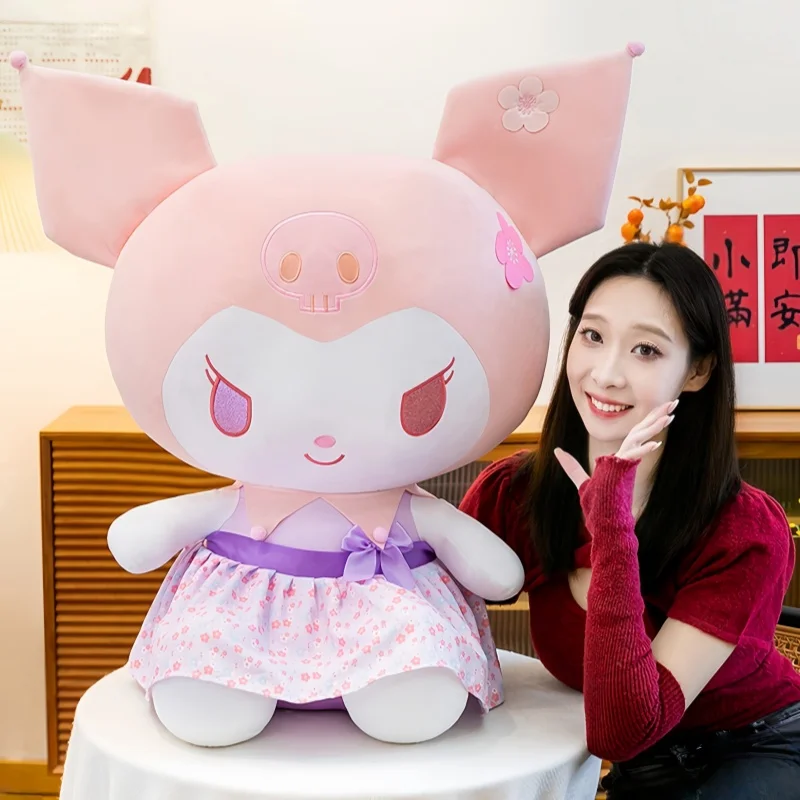 Peluche suave de Hello Kitty y Kuromi Sanrio, para niños - imagen 4