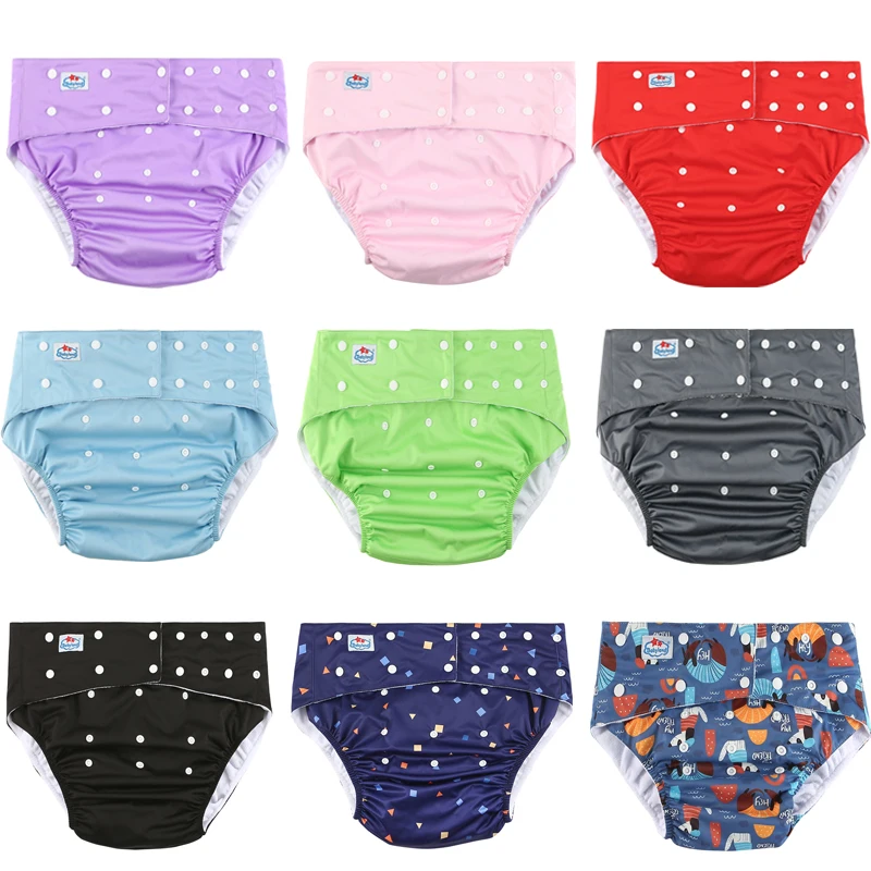 Pañal reutilizable impermeable para adultos de tela lavable - imagen 4