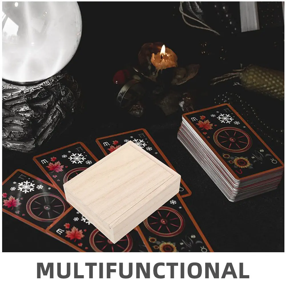 Caja de cartas de póker de madera para juegos de mesa - imagen 3