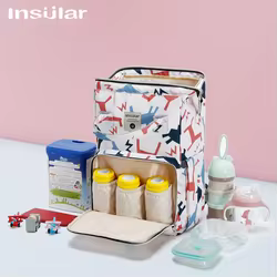 Bolsa de pañales impermeable para bebé, mochila ligera y espaciosa