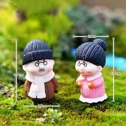 Figuras de novios para decoración de tartas y jardín de hadas
