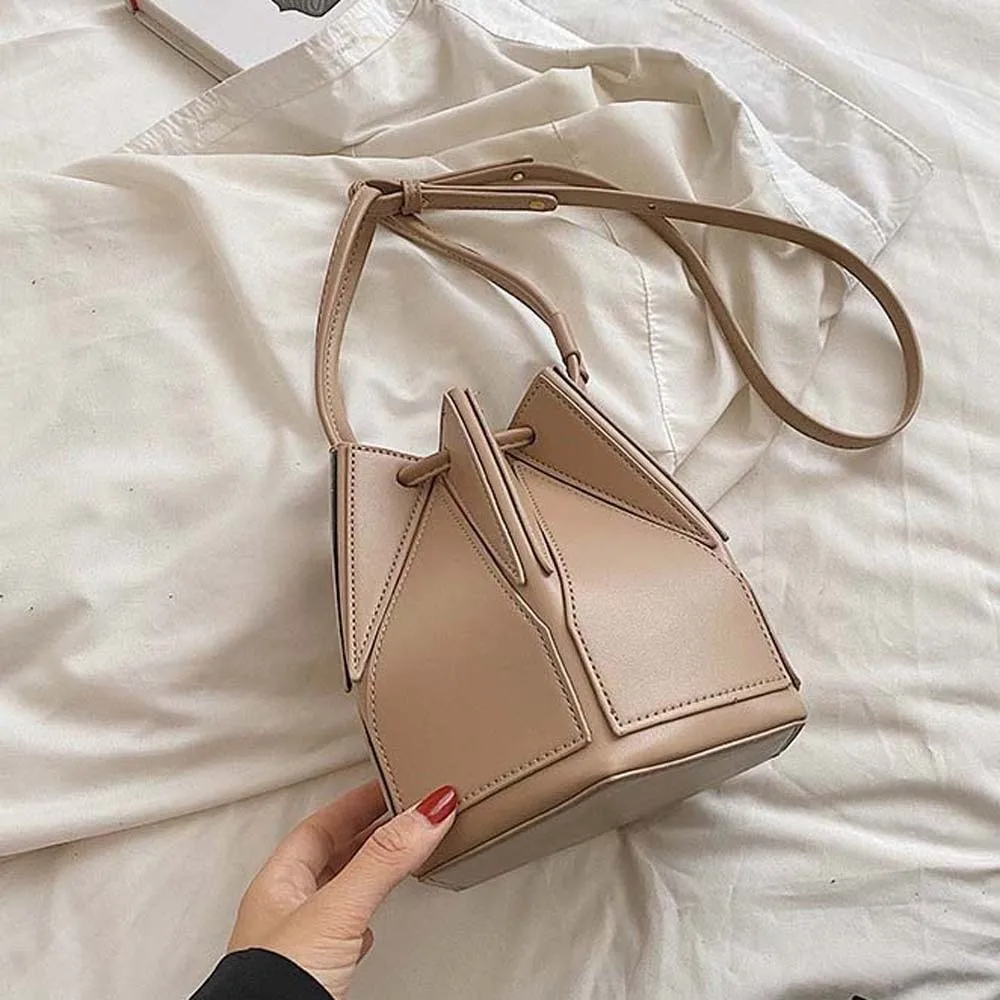 Bolso bandolera plegable versátil con diseño de color contraste - imagen 5