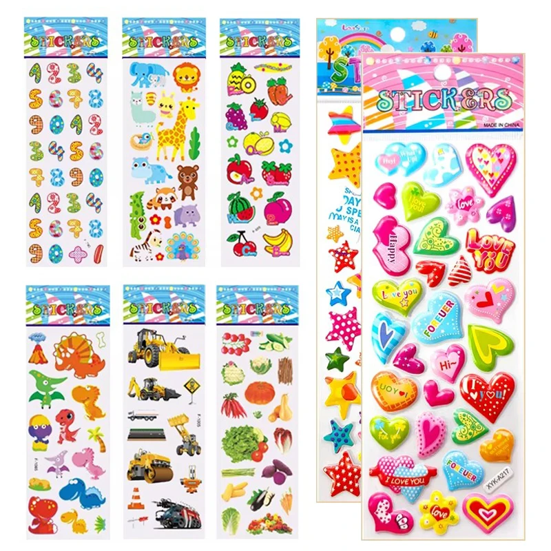 Pegatinas burbuja 3D para recompensa y decoración escolar - imagen 2