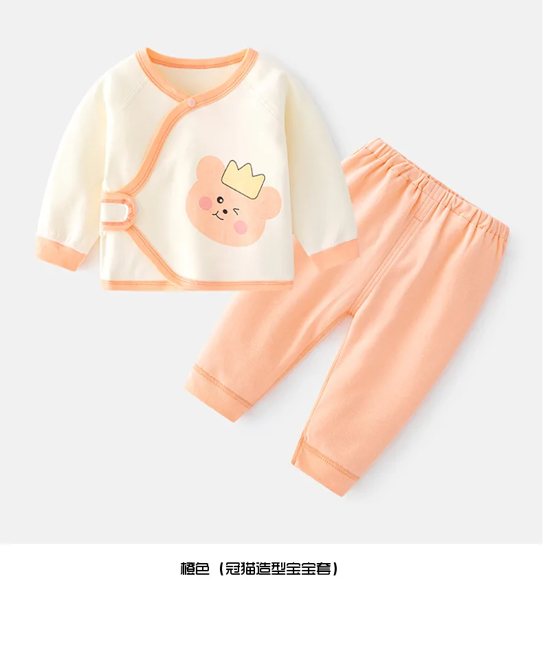 Conjunto bebé algodón suave: top y pantalón con dibujos animados - imagen 3