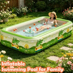 Piscina hinchable familiar grande plegable para jardín juegos de agua