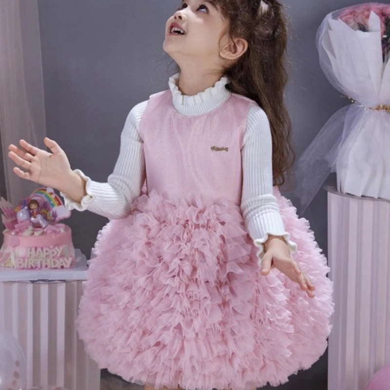 Vestido tutú princesa con lazo y falda abombada suave - imagen 5