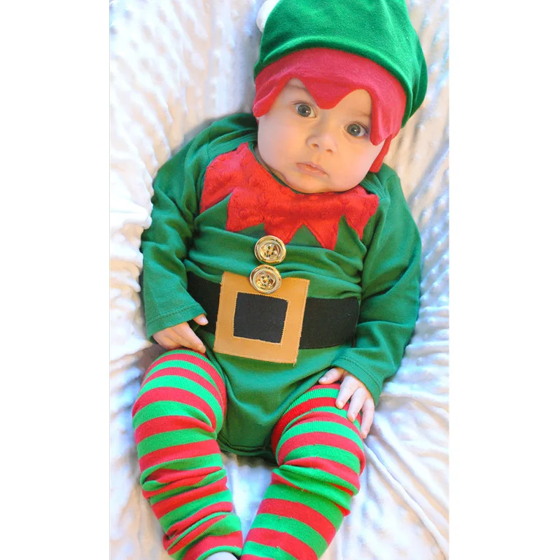 Body navideño de manga larga para niños cálido y cómodo cuello redondo - imagen 5