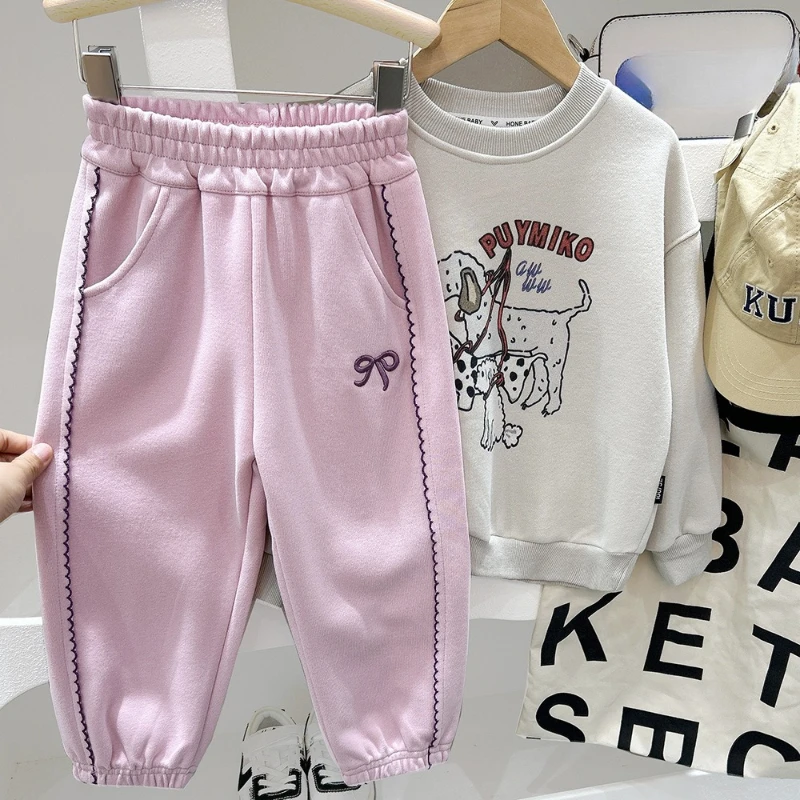 Pantalones casuales dulces para niños 3-10 años