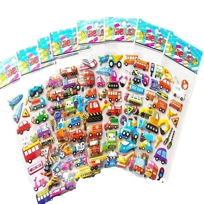 Pegatinas hinchadas para niños de animales animados, álbumes y regalos - imagen 5