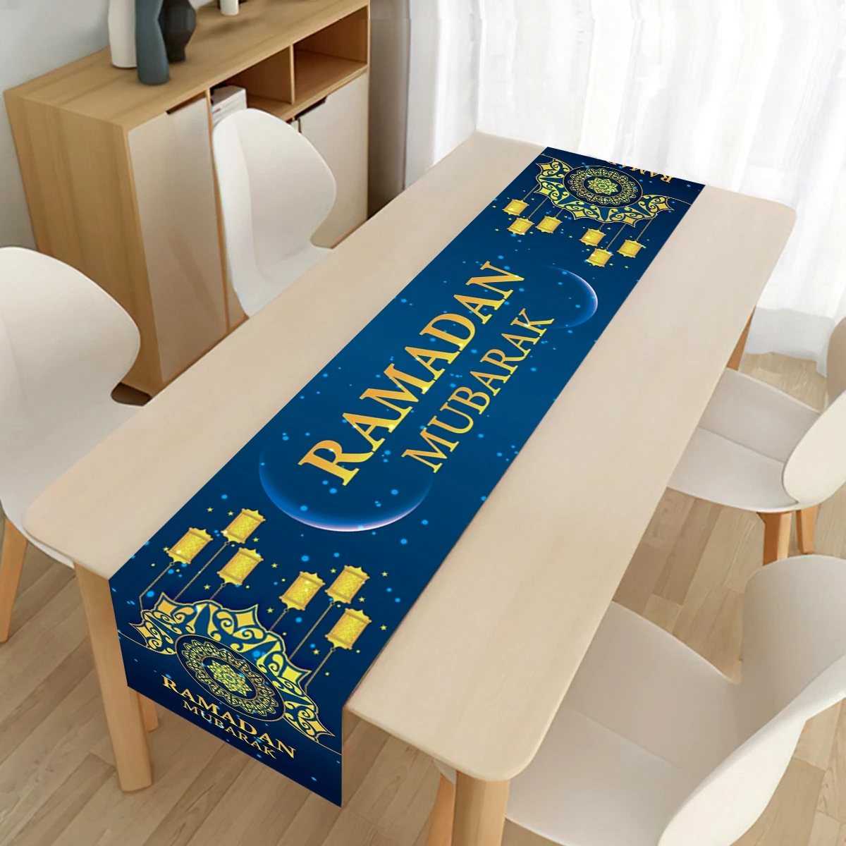 Mantel celebración Eid para mesa – Decoración Ramadán - imagen 5