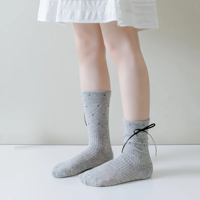 Calcetines altos de volantes para niñas primavera y verano - imagen 2