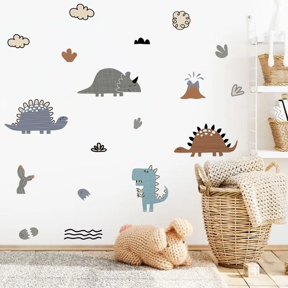 Pegatinas infantiles de pared con dinosaurios para habitación - imagen 5