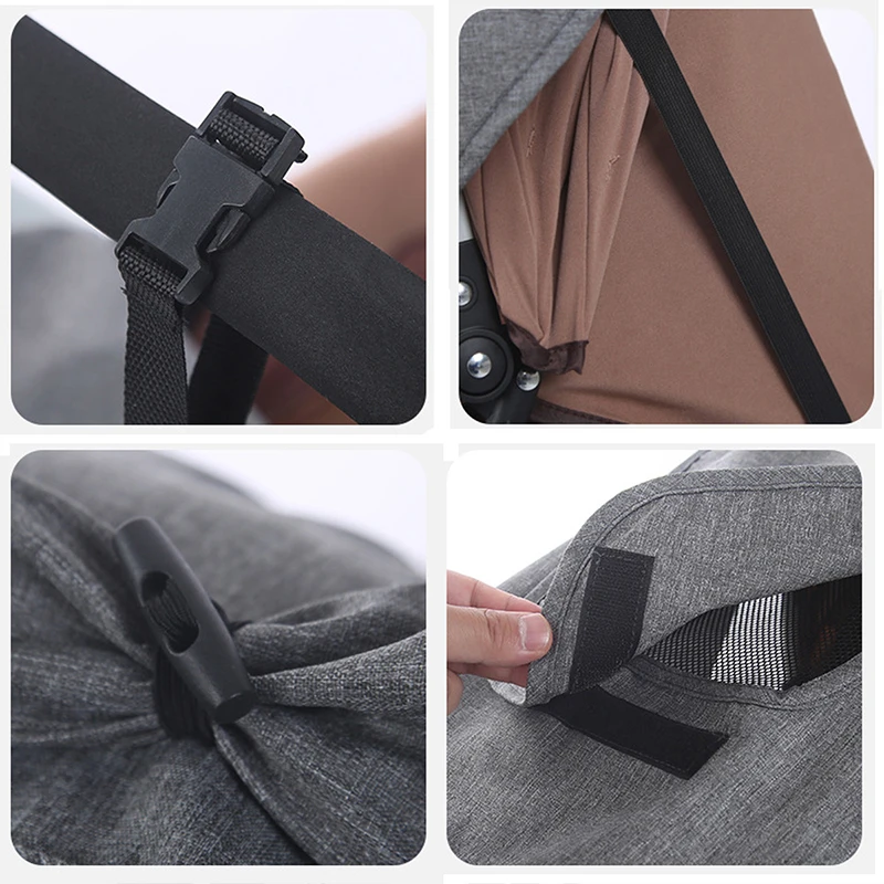 Cochecito de bebé universal con cubierta parasol impermeable y UV - imagen 3