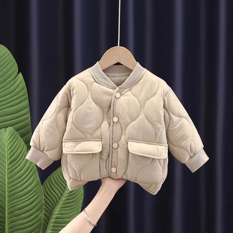 Abrigo de algodón infantil para niña – chaqueta informal otoño