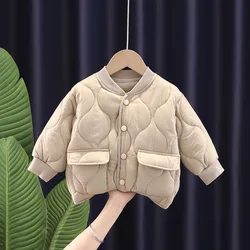 Abrigo de algodón infantil para niña – chaqueta informal otoño