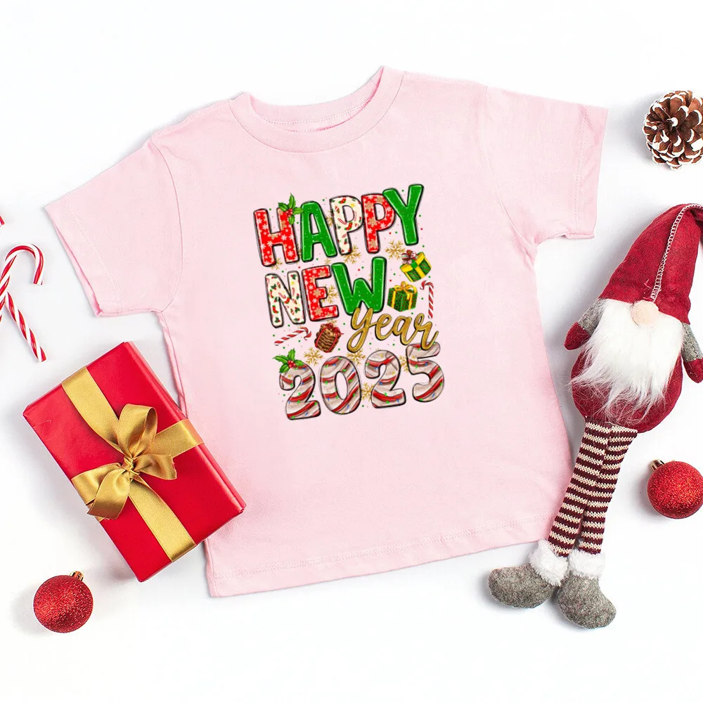 Camiseta Feliz Año Nuevo niños manga corta - imagen 5